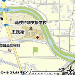 静岡県立藤枝特別支援学校周辺の地図