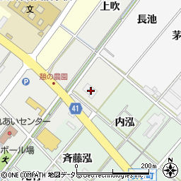 愛知県西尾市斉藤町上吹11-1周辺の地図