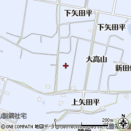 愛知県知多郡武豊町東大高大高山周辺の地図