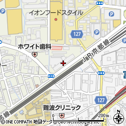 大阪府高槻市富田丘町2周辺の地図
