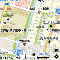 兵庫県姫路市五軒邸1丁目51周辺の地図