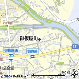 静岡県島田市御仮屋町周辺の地図
