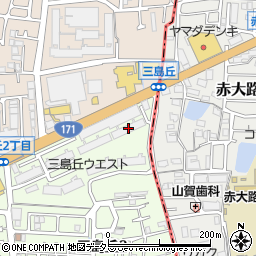 ＵＲ茨木三島丘イースト５号棟周辺の地図