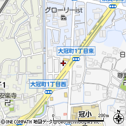 〒569-0031 大阪府高槻市大冠町の地図