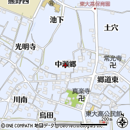 愛知県武豊町（知多郡）東大高（中瀬郷）周辺の地図