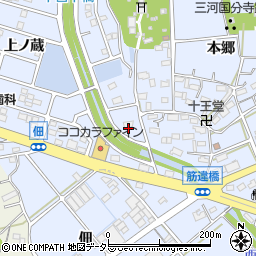 愛知県豊川市八幡町宮前周辺の地図