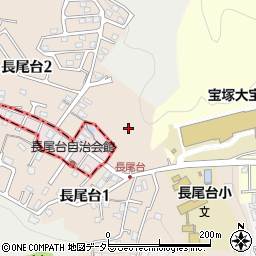 兵庫県宝塚市長尾台2丁目1周辺の地図