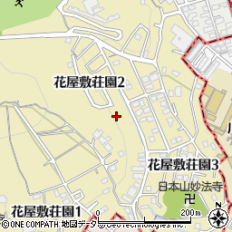 兵庫県宝塚市花屋敷荘園周辺の地図