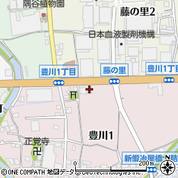 ローソン茨木豊川一丁目店周辺の地図