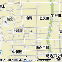 愛知県豊川市市田町南野周辺の地図