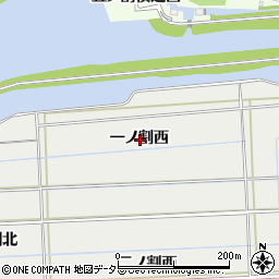 愛知県西尾市中根町一ノ割西周辺の地図