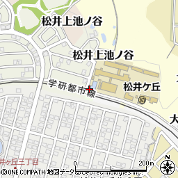 京都府京田辺市松井蛇見ケ谷周辺の地図