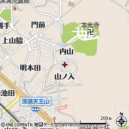 愛知県額田郡幸田町深溝山ノ入35周辺の地図