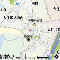 京都府京田辺市大住岡村周辺の地図