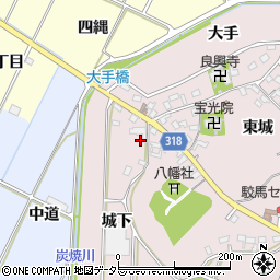 愛知県西尾市吉良町駮馬城山20周辺の地図