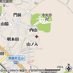 愛知県額田郡幸田町深溝山ノ入32周辺の地図