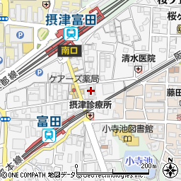 りそな銀行高槻富田支店 ＡＴＭ周辺の地図