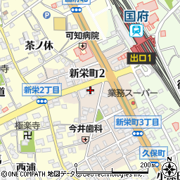 豊川信用金庫国府支店周辺の地図
