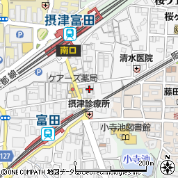 りそな銀行高槻富田支店周辺の地図