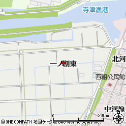 愛知県西尾市中根町一ノ割東周辺の地図