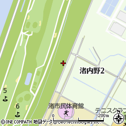 大阪府枚方市渚周辺の地図