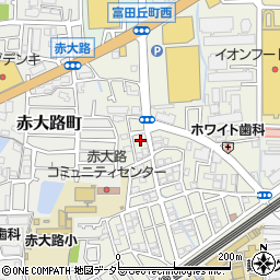 大阪府高槻市富田丘町18周辺の地図