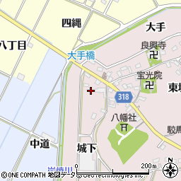 愛知県西尾市吉良町駮馬城山6周辺の地図