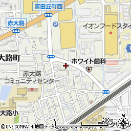 大阪府高槻市富田丘町10周辺の地図