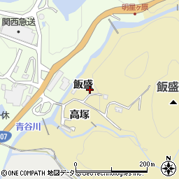 京都府城陽市奈島飯盛周辺の地図