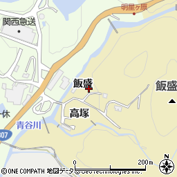 京都府城陽市奈島（飯盛）周辺の地図
