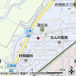 三栗フラワーマンション周辺の地図