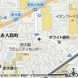 大阪府高槻市富田丘町19周辺の地図