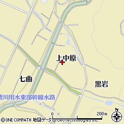 愛知県豊橋市石巻萩平町上中原周辺の地図