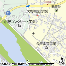 兵庫県小野市大島町24周辺の地図
