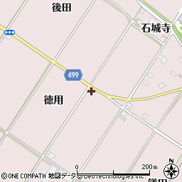 愛知県豊橋市賀茂町徳用周辺の地図