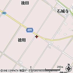 愛知県豊橋市賀茂町（徳用）周辺の地図
