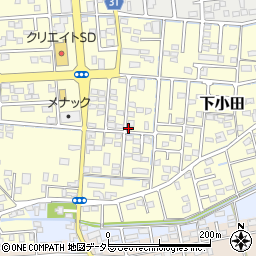 静岡県焼津市下小田623周辺の地図