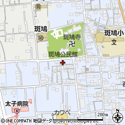 太子町立　斑鳩公民館周辺の地図