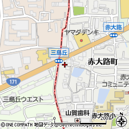 大阪府高槻市赤大路町20周辺の地図