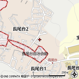 兵庫県宝塚市長尾台2丁目5周辺の地図