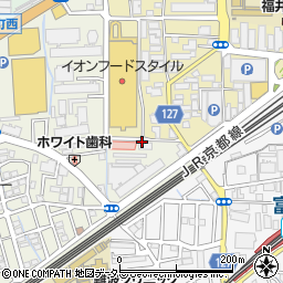 鶏笑 高槻富田店周辺の地図