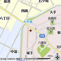 愛知県西尾市吉良町駮馬城山2周辺の地図