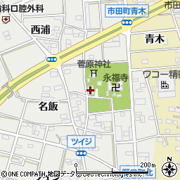 菅原会館周辺の地図