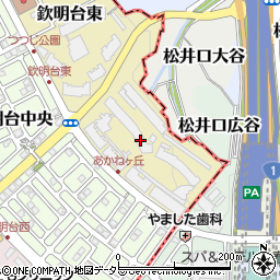 京都府八幡市松井交野ケ原周辺の地図