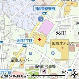 ロイヤルホームセンターキセラ川西店周辺の地図