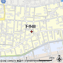 静岡県焼津市下小田599-3周辺の地図
