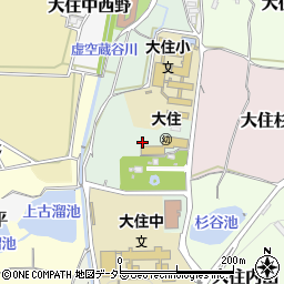 京都府京田辺市大住池平32周辺の地図
