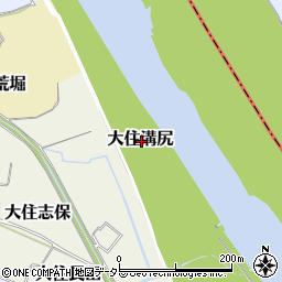 京都府京田辺市大住溝尻周辺の地図