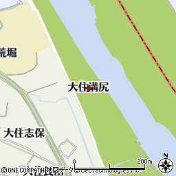 京都府京田辺市大住溝尻周辺の地図