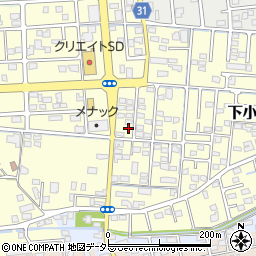 静岡県焼津市下小田617周辺の地図